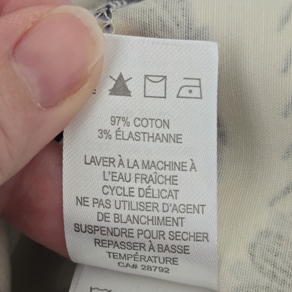 Lila Rose Womens Cotton/spandex Size 6 Floral Blue and White Skirt - Picture 13 of 15